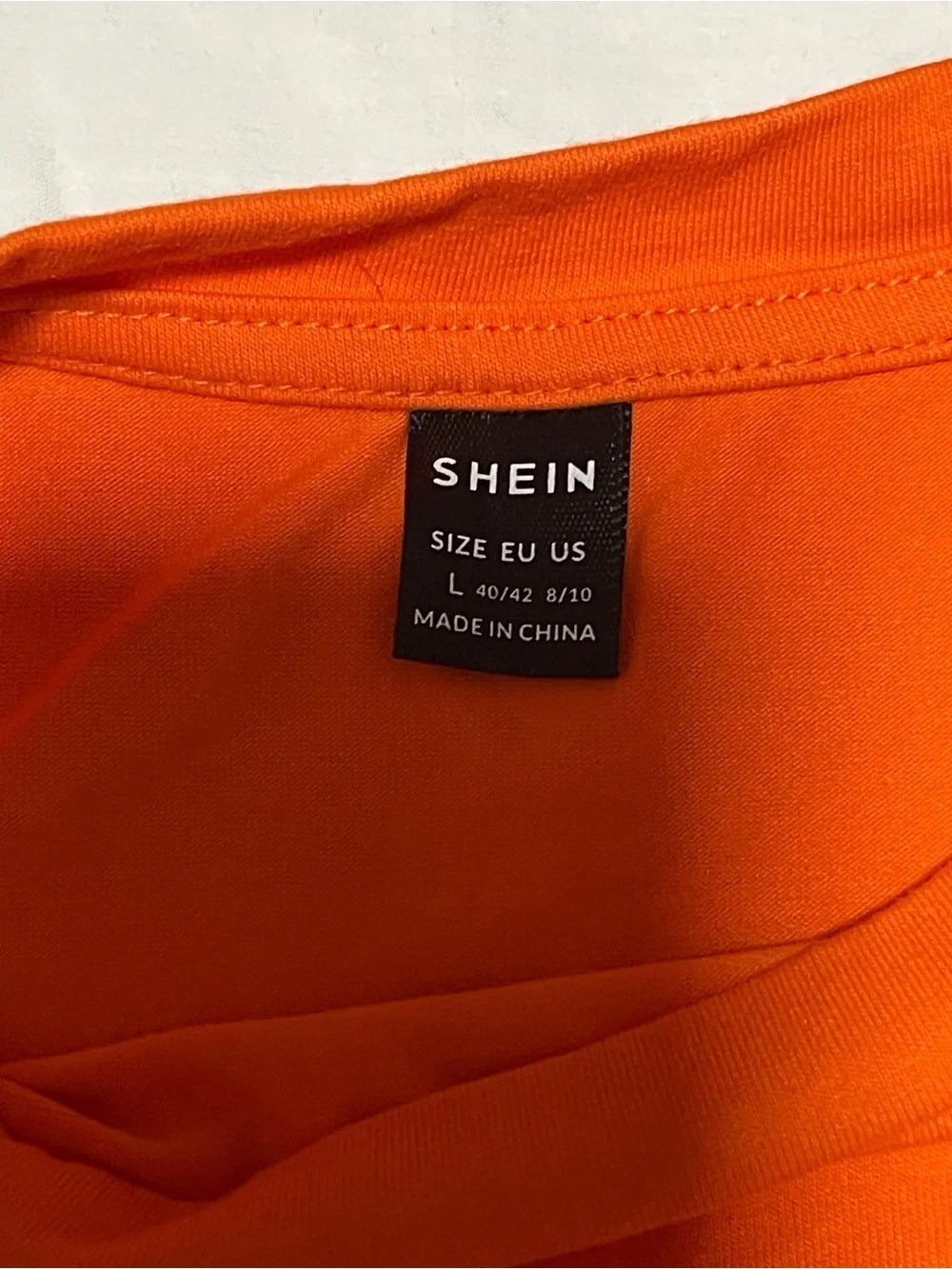 SHEIN bright orange